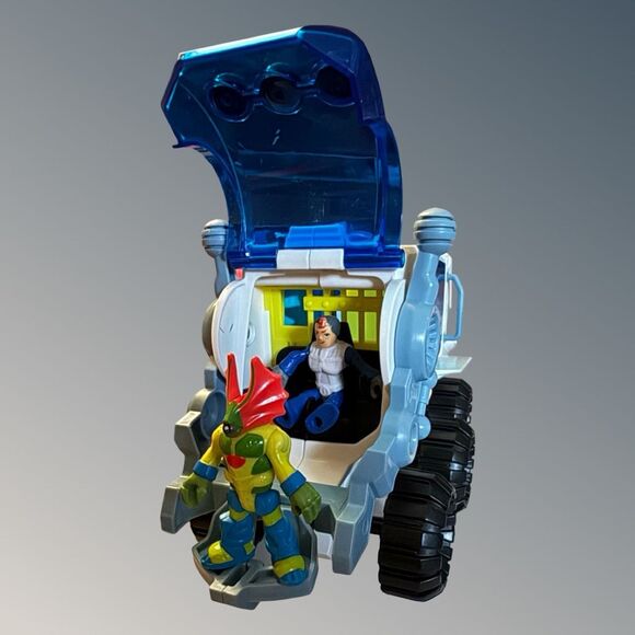 2011 Fisher Price Imaginext Moon Space Station Moon Hauler Alien & Astronaut - Picture 6 of 13